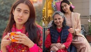 दादी शर्मिला से बहुत प्रभावित है सारा दादी शर्मिला से बहुत प्रभावित है सारा