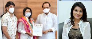 गायिका वैशाली माडे ने राकांपा का दामन थामा गायिका वैशाली माडे ने राकांपा का दामन थामा