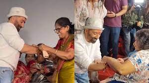 'रक्षाबंधन' के मौके पर सनी देओल  ने बंधवाई फैंस से राखी