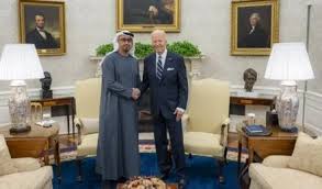 अमेरिका और यूएई ने भारत-पश्चिम एशिया-यूरोप आर्थिक गलियारे की प्रगति पर की चर्चा अमेरिका और यूएई ने भारत-पश्चिम एशिया-यूरोप आर्थिक गलियारे की प्रगति पर की चर्चा