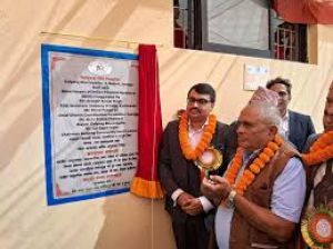 नेपाल के स्यांग्जा जिले में भारत की सहायता से निर्मित अस्पताल भवन का उद्घाटन
