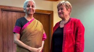 वित्त मंत्री सीतारमण ने आईएमएफ प्रमुख जॉर्जीवा से मुलाकात की, वैश्विक अर्थव्यवस्था पर की चर्चा