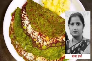 पालक पनीर चीला