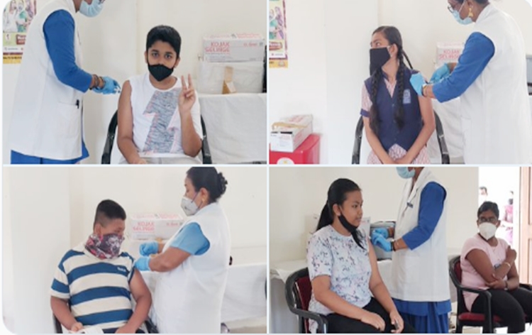 12 से 14 वर्ष आयु वर्ग के बच्चों का कोविड टीकाकरण आज से शुरू, प्रधानमंत्री नरेन्द्र मोदी का सभी बच्चों से टीका लगवाने का आग्रह 12 से 14 वर्ष आयु वर्ग के बच्चों का कोविड टीकाकरण आज से शुरू, प्रधानमंत्री नरेन्द्र मोदी का सभी बच्चों से टीका लगवाने का आग्रह