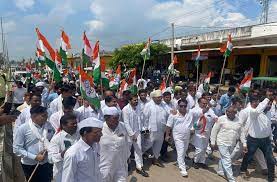 युवा कांग्रेस ने आजादी की गौरव यात्रा निकाली युवा कांग्रेस ने आजादी की गौरव यात्रा निकाली