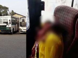  बस की खिड़की से सिर बाहर निकाल रही महिला की टूटी गर्दन