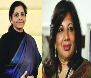 फोर्ब्स 2020 की सर्वाधिक शक्तिशाली 100 महिलाओं की सूची में सीतारमण, किरण मजूमदार शामिल