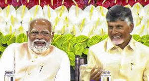 चंद्रबाबू नायडू ने नरेन्द्र मोदी के तीसरी बार प्रधानमंत्री बनने पर बधाई दी