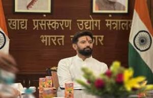 चिराग पासवान ने खाद्य प्रसंस्करण मंत्रालय का कार्यभार संभाला