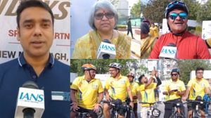 ‘फिट इंडिया संडे ऑन साइकिल’ कार्यक्रम में शामिल हुए लोग, खुद को फिट रखने का दिया संदेश