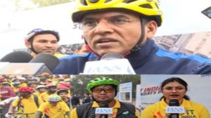 केंद्रीय मंत्री मनसुख मांडविया ने लिया ‘फिट इंडिया संडे ऑन साइकिल’ में हिस्सा