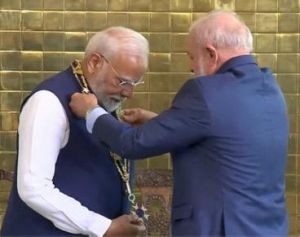  ब्राजील ने प्रधानमंत्री मोदी को प्रदान किया अपना सर्वोच्च सम्मान