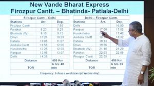 दिल्ली से पंजाब के फिरोजपुर तक चलेगी नई वंदे भारत ट्रेन, शेड्यूल जारी दिल्ली से पंजाब के फिरोजपुर तक चलेगी नई वंदे भारत ट्रेन, शेड्यूल जारी