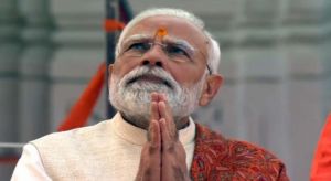  अयोध्या: राममंदिर में प्रधानमंत्री मोदी ने फहराई धर्मध्वजा