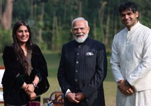 नीरज चोपड़ा ने मोदी से मुलाकात की, खेलों पर हुई चर्चा नीरज चोपड़ा ने मोदी से मुलाकात की, खेलों पर हुई चर्चा