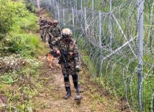 जम्मू-कश्मीर के सांबा में इंटरनेशनल बॉर्डर पर बीएसएफ ने एक पाकिस्तानी घुसपैठिए को किया ढेर