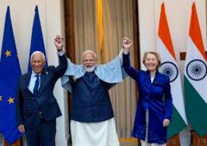 प्रधानमंत्री मोदी ने यूरोपीय संघ के शीर्ष नेताओं की मेजबानी की