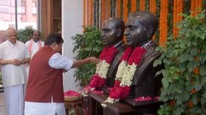 भाजपा प्रमुख नितिन नवीन ने श्यामा प्रसाद मुखर्जी को श्रद्धांजलि दी