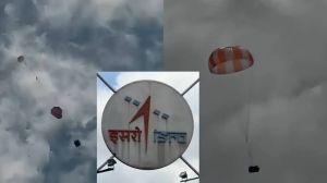 इसरो ने गगनयान की पैराशूट प्रणाली का महत्वपूर्ण परीक्षण सफलतापूर्वक पूरा किया