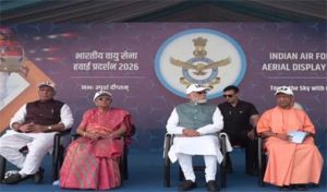 भारतीय वायुसेना के पराक्रम और शक्ति का प्रतीक है &lsquo;विंग्स ओवर गंगा&rsquo;: राजनाथ सिंह