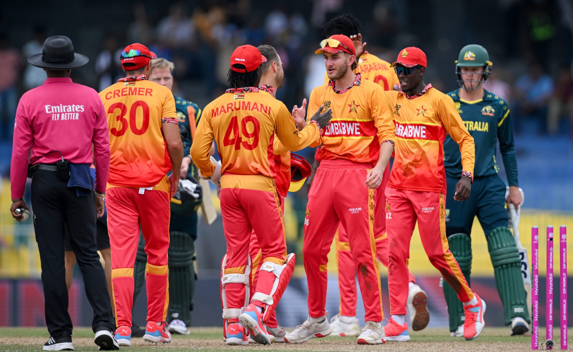 T20 वर्ल्ड कप 2026 में जिम्बाब्वे ने किया बड़ा उलटफेर, ऑस्ट्रेलिया को 23 रन से हराया T20 वर्ल्ड कप 2026 में जिम्बाब्वे ने किया बड़ा उलटफेर, ऑस्ट्रेलिया को 23 रन से हराया